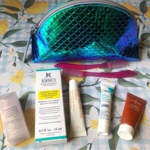 Bath & Bath Works mermaid bag & deluxe samples